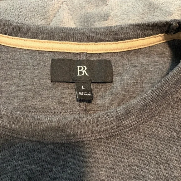 Banana Republic Mens Sweater/Sweatshirt Charcoal Grey Size L - Mint Condition - Picture 4 of 4